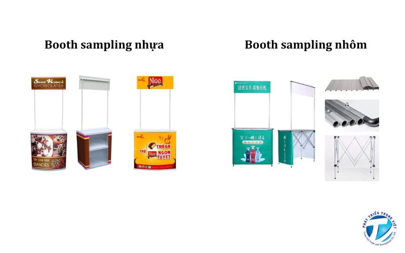 Một số chất liệu làm booth sampling